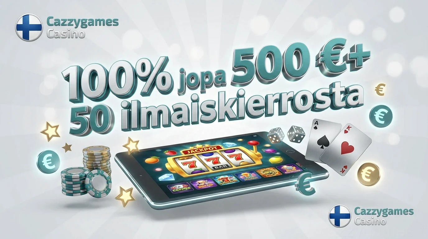 100% jopa 500 €+ 50 ilmaiskierrosta
